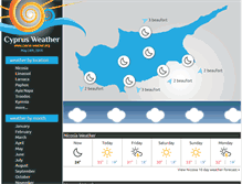 Tablet Screenshot of cyprus-weather.org