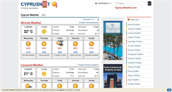 Desktop Screenshot of cyprus-weather.com